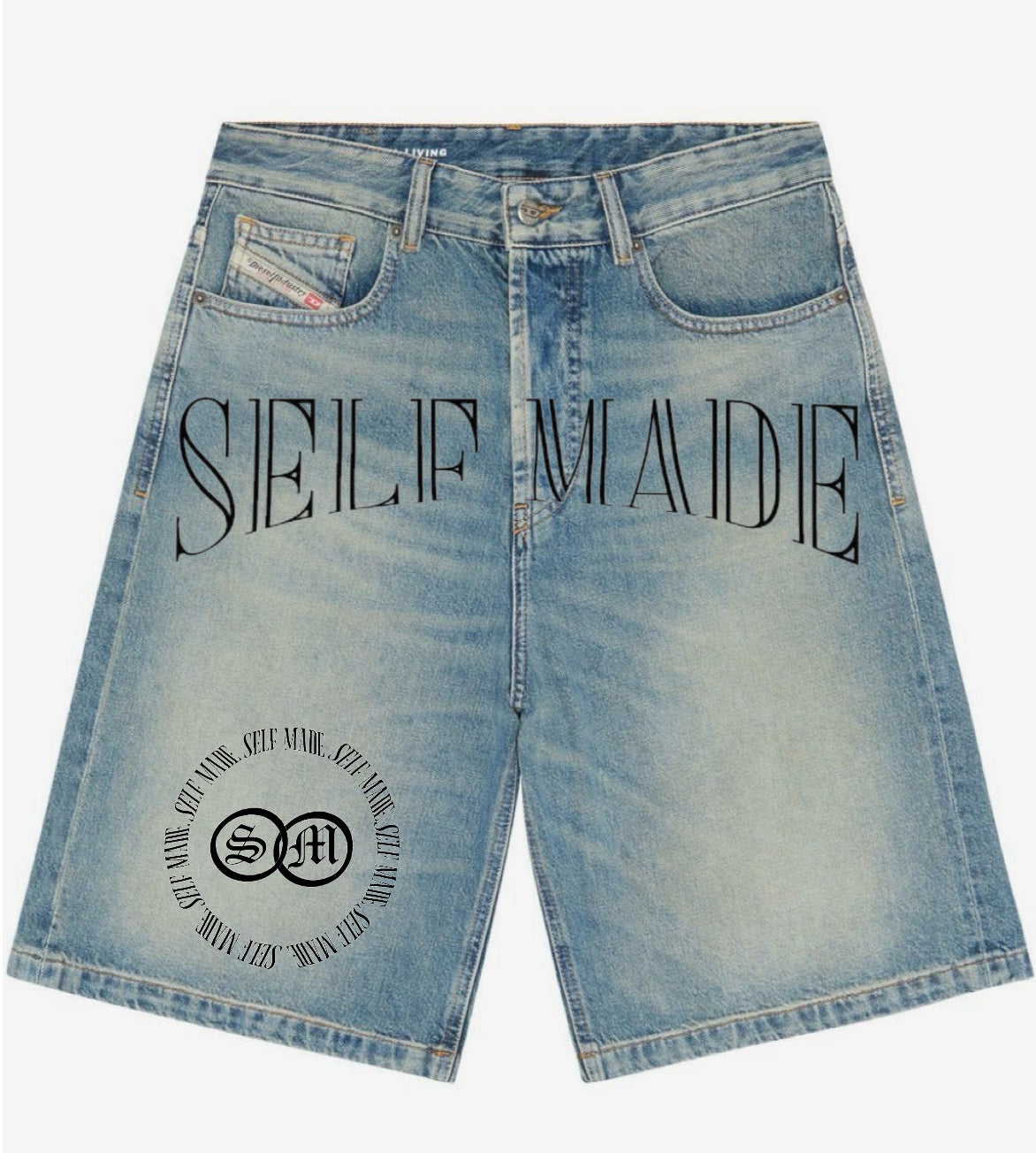 Self Made Denim Shorts